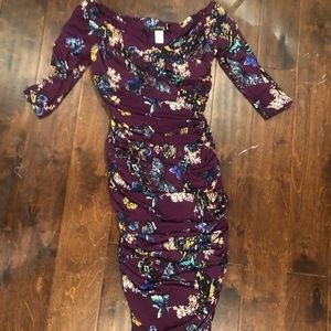 Laura Byrnes Monica Dress in Moth Print